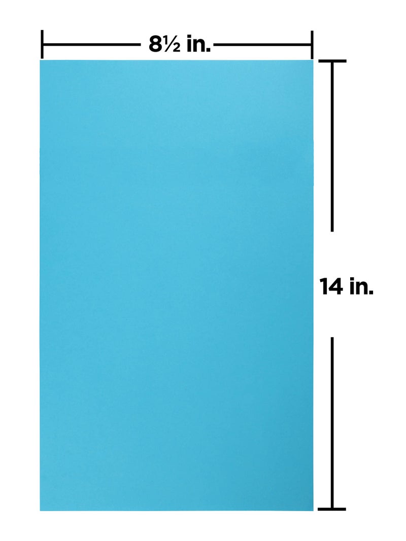 JAM PAPER Legal Colored 24lb Paper - 8.5 x 14 - Blue Recycled - 100 Sheets/Pack - Image 3